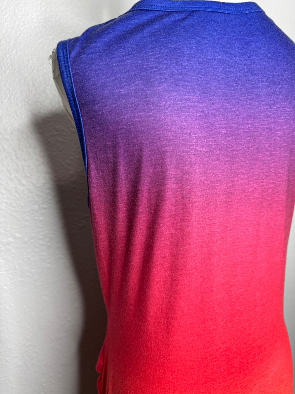 Sleeveless Hollow out Twist Bodycon Dress Ombre Rainbow XL casual or nightlife - Picture 8 of 13